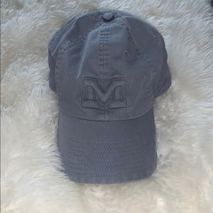 grey university of michigan nike hat